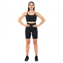 Комплект спортивний жіночий (велотреки та топ) V&X S, черный, код: WX1463-WK1464_SBK