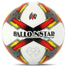 М"яч футбольний Ballonstar №5, білий-червоний, код: FB-4415_R
