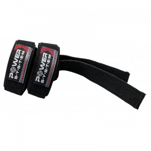 Кистьові ремені Power System Straps Black/Red, код: PS-3400_Bl/Red Кистьові ремені Power System Straps Black/Red, код: PS-3400_Bl/Red