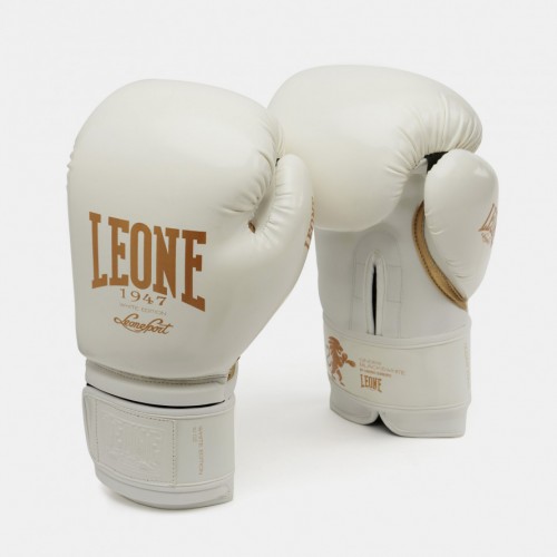 Боксерські рукавиці Leone Mono 12 унцій, білий, код: 500151-RX