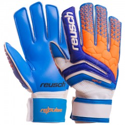 Рукавички воротарські із захистом пальців Reusch, розмір 9, білий-синій, код: FB-915_9WBL