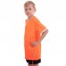Форма футбольная подростковая PlayGame размер 24, рост 120, белый-оранжевый, код: CO-1908B_24WOR-S52