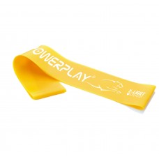 Резинка для фітнесу (стрічка-еспандер) PowerPlay Mini Power Band (опір 1-3 кг), 0.4мм, жовтий, код: PP_4113_Yellow