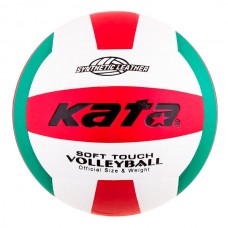 М"яч волейбольний Kata PU, біло-червоний-зелений, код: KT1000PU/1-WS