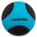 М"яч медичний медбол Medicine Ball LiveUp 9кг, чорний-синій, код: LP8112-9