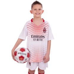 Форма футбольна дитяча PlayGame AC Milan гостьова, розмір 24, вік 10років, ріст 130-135, код: CO-2455_24-S52