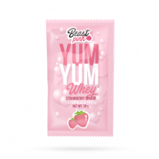 Зразок BeastPink Yum Yum Whey 30 г, зі смаком полуничний сплеск, код: 8586022216855