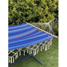 Двомісний гамак з планкою WCG Bali XXL 2000х1500 мм, синій, код: H-09B-2-IF Двомісний гамак з планкою WCG Bali XXL 2000х1500 мм, синій, код: H-09B-2-IF