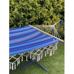 Двомісний гамак з планкою WCG Bali XXL 2000х1500 мм, синій, код: H-09B-2-IF