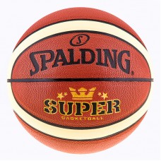 М"яч баскетбольний Spalding №7 PU Super (полоса), помаранчевий, код: 5SP-TF1000-WS