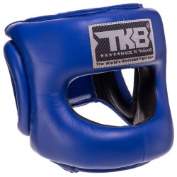 Шолом боксерський з бампером шкіряним Top King Pro Training L синій, код: TKHGPT-CC_LBL-S52