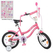 Велосипед дитячий Profi Kids Star рожевий, d=14, код: Y1491-MP
