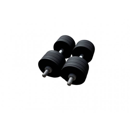 Гантелі металеві розбірні HardSport 2х32 кг, чорний, код: HS50293 Гантелі металеві розбірні HardSport 2х32 кг, чорний, код: HS50293