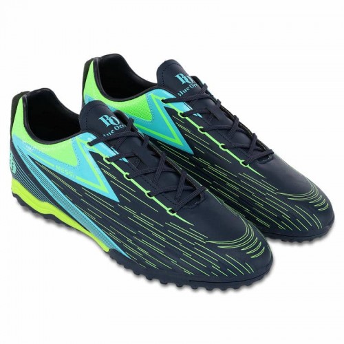 Сороконіжки футбольні Blue Okean Messi розмір 42, темно-синій-салатовий, код: 230710-4_42