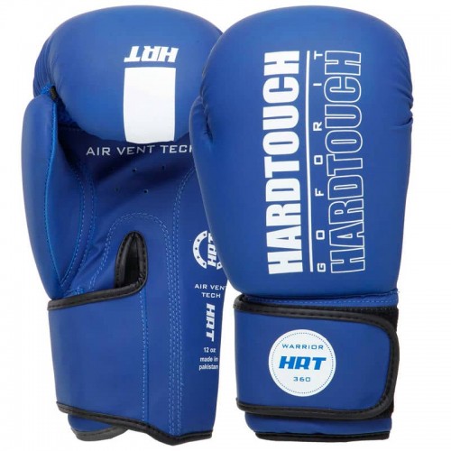 Рукавички шкіряні боксерські Hard Touch 10 унцій, синій, код: BO-4436_10BL