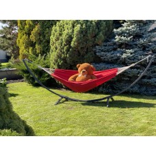 Двомісний монотонний гамак WCG Wish XXL 2000х1500 мм, червоний, код: H-12-6-IF Двомісний монотонний гамак WCG Wish XXL 2000х1500 мм, червоний, код: H-12-6-IF