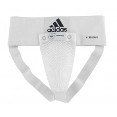 Захист паху для чоловіків Adidas з ліцензією WKF L, білий, код: 15559-1057