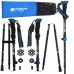 Трекінгові палиці Mountain Pro+ 43-130 см, чорний-синій, код: P-5907739318244