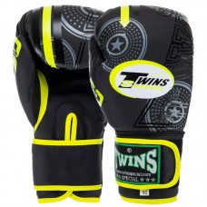 Рукавички боксерські Twins Mate 12 унцій, лимонний, код: TW50_12LG Рукавички боксерські Twins Mate 12 унцій, лимонний, код: TW50_12LG