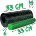 Масажний ролик (роллер) гладкий PowerPlay 2 in 1 EPP Foam Roller 330x140 мм, чорний-зелений, код: PP_4348_Green_(33x14)