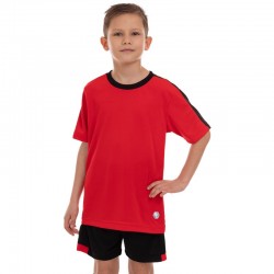 Форма футбольна підліткова PlayGame розмір 30, ріст 150, червоний-чорний, код: CO-2004B_30RBK-S52
