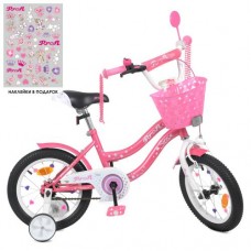 Велосипед дитячий Profi Kids Star рожевий, d=14, код: Y1491-1-MP