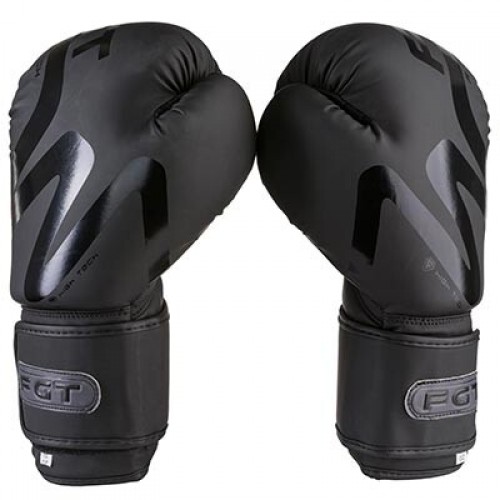 Боксерські рукавички FGT Collection 12 oz, чорний, код: FT3035/12-WS