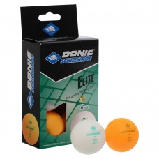 Набір м"ячів для настільного тенісу Donic Elite 1star 6 штук, різнокольоровий, код: MT-608511-S52