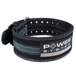 Пояс шкіряний для пауерліфтингу Power System PowerLifting Line L, чорний-сірий, код: PS-3800_L_Black_Grey Пояс шкіряний для пауерліфтингу Power System PowerLifting Line L, чорний-сірий, код: PS-3800_L_Black_Grey