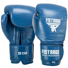 Боксерські рукавиці шкіряні Fistrage 14 унцій, чорний, код: VL-5561_14BL