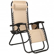 Шезлонг (крісло-лежак) для пляжу, тераси та саду Springos Zero Gravity, код: GC0028
