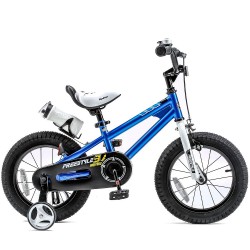 Велосипед RoyalBaby Freestyle 18", Official UA, синій, код: RB18B-6-BLU-ST