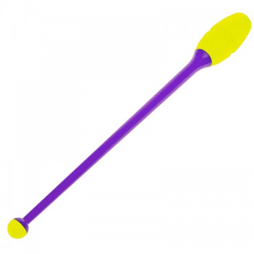 Булава для художньої гімнастики FitGo фіолетовий-жовтий, код: C-6175_VY