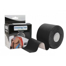 Кінезіологічний тейп EasyFit Kinesio 5000х50мм, чорний, код: EF-2080-BK-EF