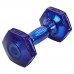 Гантель для фітнесу з TPU покриттям Zelart Jelly Urethane Coated Dumbbells 1х2,3кг, фіолетовий, код: TA-2946-5LB-S52