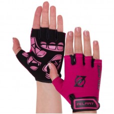 Рукавички для фітнеca Zelart XL чорний-рожевий, код: MA-3888_XLP