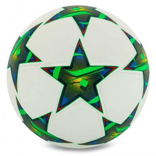 М"яч футбольний PlayGame №5, білий-зелений, код: FB-9821_G