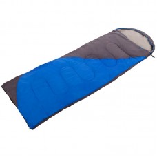Спальний мішок ковдра з капюшоном Shengyuan синій-сірий, код: SY-077_BLGR