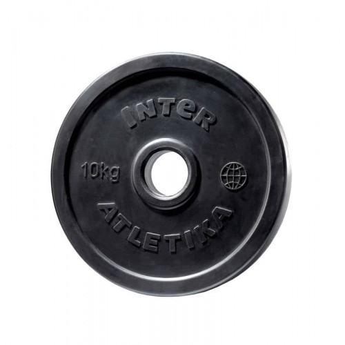 Диск прогумований InterAtletika 10 кг, код: LCA025-M Диск прогумований InterAtletika 10 кг, код: LCA025-M