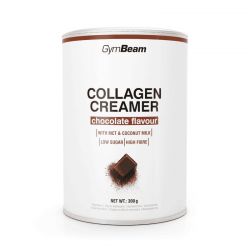 Суміш для напоїв GymBeam Collagen Creamer 300 г, шоколад, код: 8586024621015