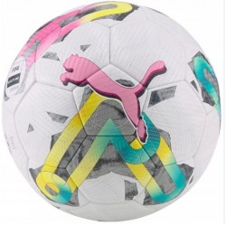 М'яч футбольний Puma Orbita 6 MS 430, №5, білий-рожевий, код: 4065449747974