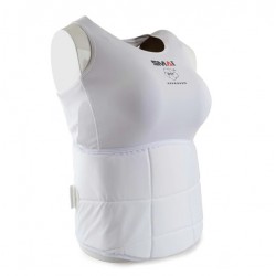 Жіночий захист живота Smail з ліцензією WKF розмір XS, білий, код: 1370-154