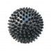М"яч масажний SNS A-J110 d=10 см напівжорсткий ненадувний, чорний, код: 12952-SNS