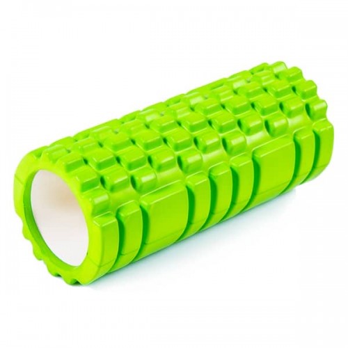 Ролик для йоги, пілатесу, фітнесу FitGo 330х140 мм, салатовий, код: 85013G-WS Ролик для йоги, пілатесу, фітнесу FitGo 330х140 мм, салатовий, код: 85013G-WS