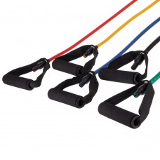 Еспандер багатофункціональний Zelart Resistance Band для фітнесу 5 джгутів у чохлі, код: ET-500-S52