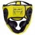 Шолом боксерський Zelart з повним захистом M лимонний-чорний, код: BO-7041_MYBK