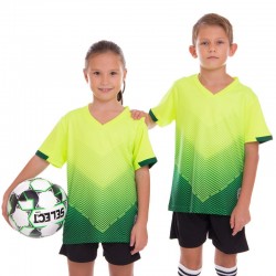 Форма футбольна дитяча PlayGame розмір 4XS, ріст 110, салатовий-чорний, код: D8832B_4XSLGBK-S52