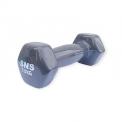 Гантель вінілова SNS 1х1 кг, сірий, код: 28217-SNS