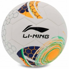 М'яч футбольний LI-Ning №5, білий-жовтий, код: LFQK579-1-S52