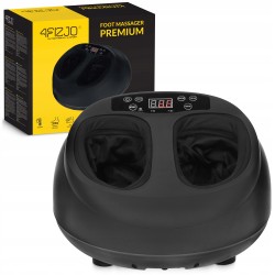 Масажер для стоп 4Fizjo Premium багатофункціональний, з підігрівом 350х420х240 мм, чорний, код: P-5905973403498